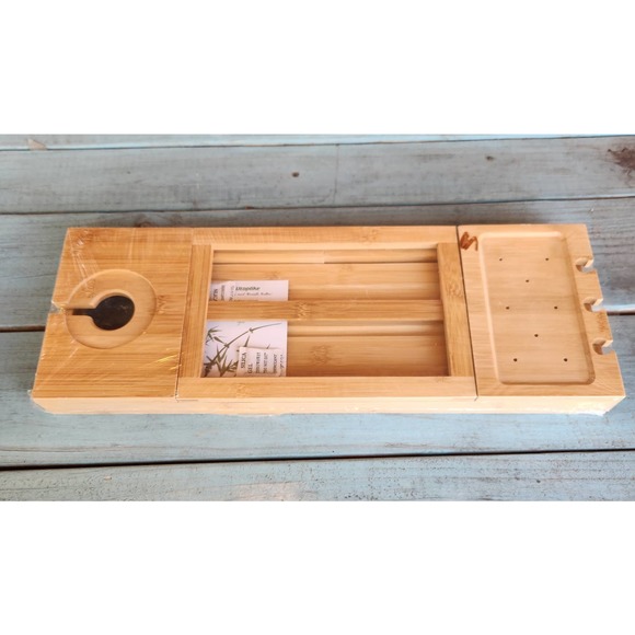 Utoplike Bath Utoplike Bamboo Bathtub Caddy Tray Bath Tray Tub